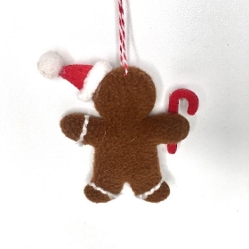 Hanging Gingerbread Figures Candy 10cm