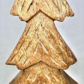 Natural Wooden Christmas Tree 30cm