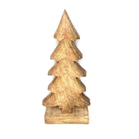 Natural Wooden Christmas Tree 30cm