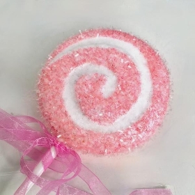 Pink Swirl Lollipop 31cm