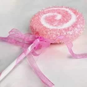 Pink Swirl Lollipop 31cm