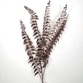 Metallic Blush Pink Fern 92cm