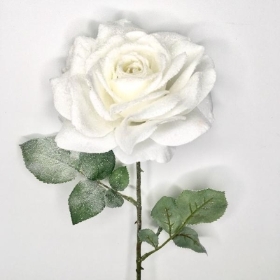 White Christmas Rose 66cm