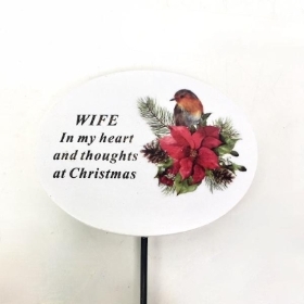 Wife Christmas Pick 32cm