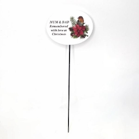 Mum & Dad Christmas Pick 32cm