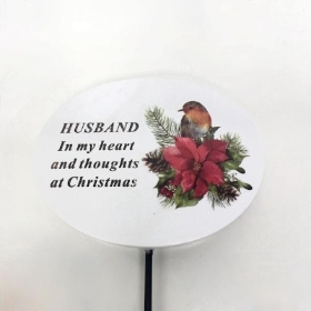 Husband Christmas Pick 32cm