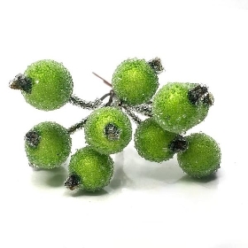 Green Frosted Berry Box 9cm