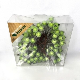 Green Frosted Berry Box 9cm