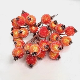 Orange Frosted Berry Box 9cm