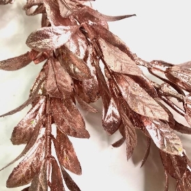 Rose Gold Metallic Boxwood Garland 180cm