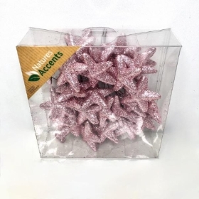 Pink Glitter Stars 10cm