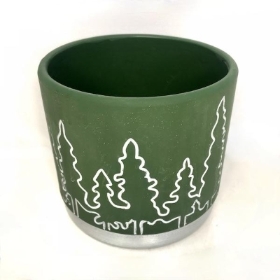 Green Christmas Tree Pot 11.5cm