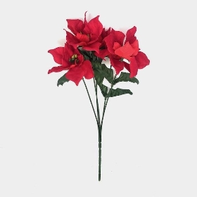 Red Velvet Poinsettia Bush 32cm