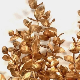 Gold Christmas Eucalyptus Bush 35cm