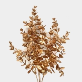 Gold Christmas Eucalyptus Bush 35cm