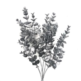 Silver Christmas Eucalyptus Bush 35cm