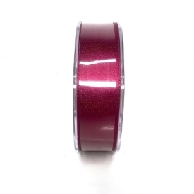 Burgundy Satin Ribbon 25mm 