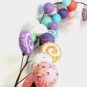 Pastel Candy Cane Garland 180cm