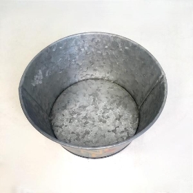 Zinc Noel Round Planter 10cm