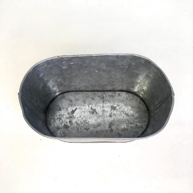 Zinc Noel Oval Planter 9.5cm