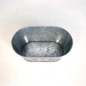 Zinc Gonk Oval Planter 9.5cm