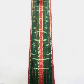 Tartan Poly Ribbon 34mm