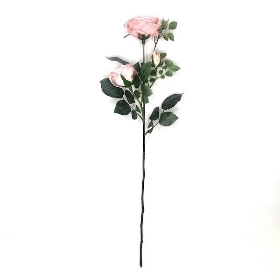 Pale Pink Spray Rose 66cm