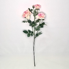 Light Pink Spray Rose 62cm