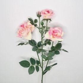 Light Pink Spray Rose 62cm