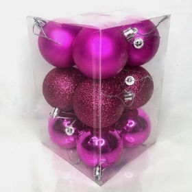 Fuchsia Bauble 6cm x 12