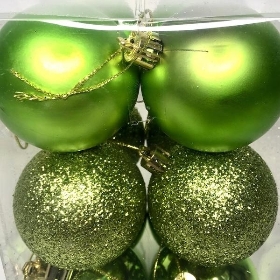 Green Bauble 6cm x 12