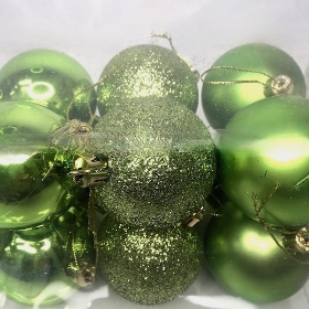 Green Bauble 6cm x 12