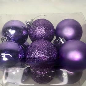 Lilac Bauble 6cm x 12