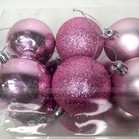 Pink Bauble 6cm x 12