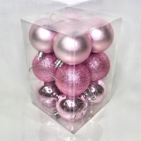 Pink Bauble 6cm x 12