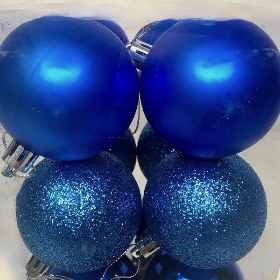 Royal Blue Bauble 6cm x 12