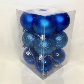 Royal Blue Bauble 6cm x 12