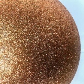 Copper Glitter Bauble 30cm