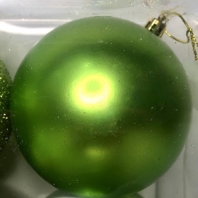 Green Bauble 10cm x 6