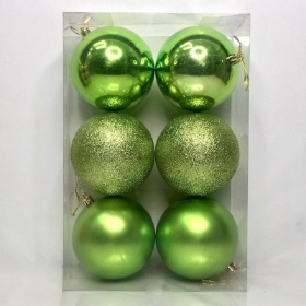 Green Bauble 10cm x 6