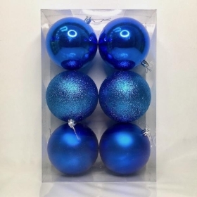 Royal Blue Bauble 10cm x 6