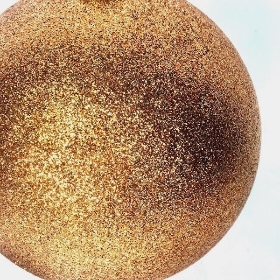 Copper Glitter Bauble 20cm