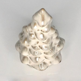 Mottled Ceramic Xmas Tree 12cm