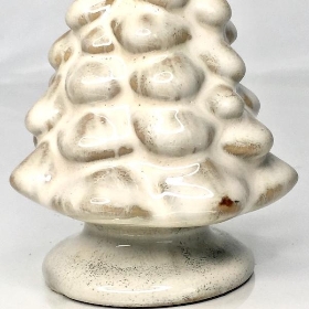 Mottled Ceramic Xmas Tree 12cm