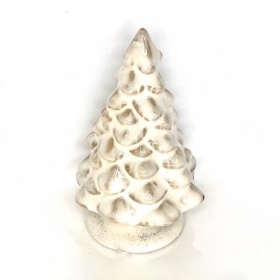 Mottled Ceramic Xmas Tree 12cm