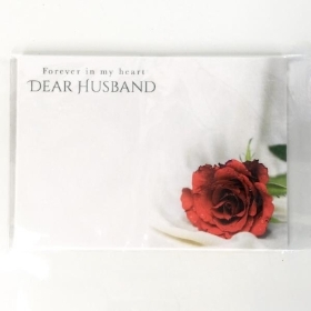 Husband Red Rose Florist Card x 6