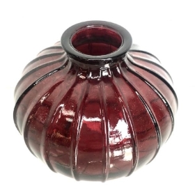 Burgundy Los Angeles Round Vase 9cm