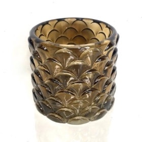 Amber Dominion Tealight Holder 7cm