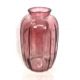 Pink Chicago Lined Bud Vase 11cm