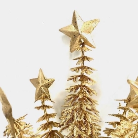 Gold Xmas Tree Spray 37cm